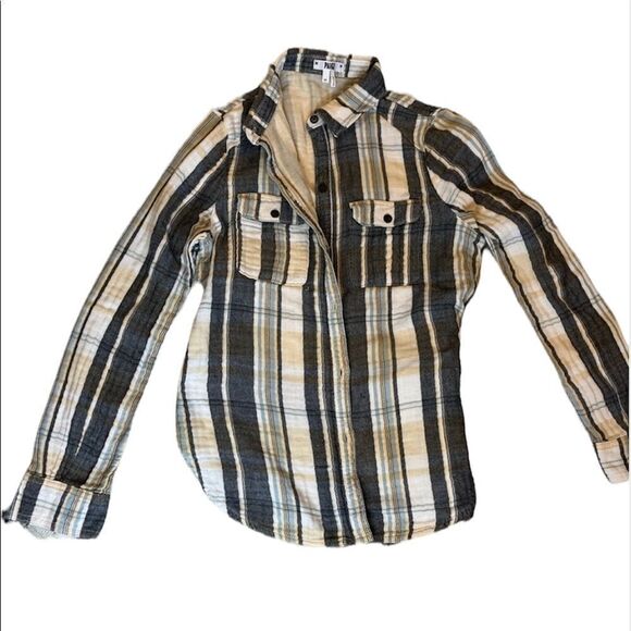 ✨ Paige jeans super soft plaid flannel shirt✨ - Picture 3 of 6